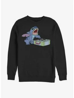 Cheap 👏 Disney Lilo & Stitch D.J. Stitch Crew Sweatshirt 😍