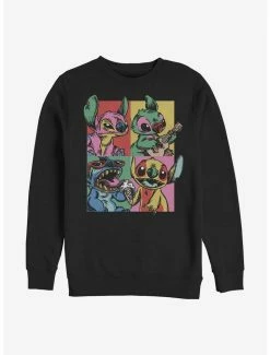 Top 10 ⌛ Disney Lilo & Stitch Grunge Stitch Crew Sweatshirt 😉