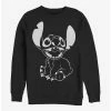 Cheapest 💯 Disney Lilo & Stitch Outline Stitch Crew Sweatshirt ✔️ -lilo and stitch shop 14647934 hi