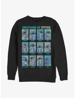Best deal 🥰 Disney Lilo & Stitch Stitch Emotions Crew Sweatshirt 🎉