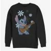 Promo 💯 Disney Lilo & Stitch Stitch Flowers Crew Sweatshirt 🧨 -lilo and stitch shop 14648006 hi