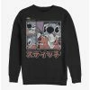 Promo 👍 Disney Lilo & Stitch Armed And Adorable Japanese Text Crew Sweatshirt 😉 -lilo and stitch shop 14648024 hi
