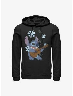 New 😉 Disney Lilo & Stitch Stitch Flowers Hoodie 🌟