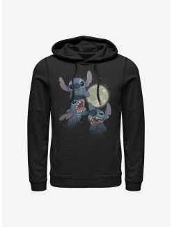 Hot Sale 😍 Disney Lilo & Stitch Three Stitch Moon Hoodie ❤️