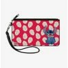 New 👍 Disney Lilo & Stitch Stitch Smiling Leaves Zip Clutch Canvas Wallet ✔️ -lilo and stitch shop 15257804 hi