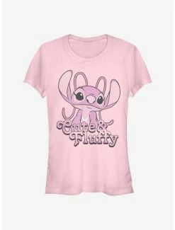 Best Pirce 🔔 Disney Lilo & Stitch Fluffy Angel 👧 Girls T-Shirt 🌟