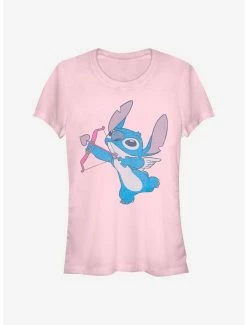 Outlet 😉 Disney Lilo & Stitch Love Shot 👧 Girls T-Shirt ✔️