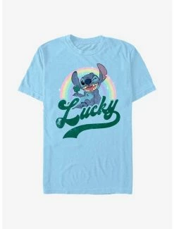 Best Sale 🛒 Disney Lilo & Stitch Lucky Rainbow T-Shirt 👏