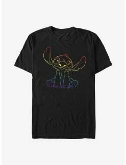 Best Sale 🌟 Disney Stitch Rainbow Pride Stitch T-Shirt ❤️