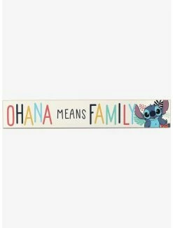 Hot Sale ❤️ Disney Lilo & Stitch Ohana Means Family Wall Decor 🔔