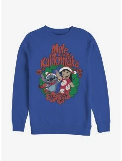 Best Sale ❤️ Disney Lilo & Stitch Mele Kalikimaka Crew Sweatshirt 😉