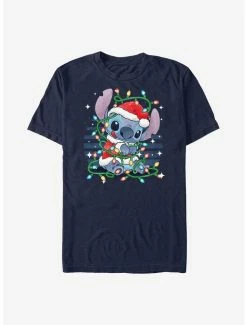 Wholesale 👍 Disney Lilo & Stitch Holiday Lights T-Shirt 🧨