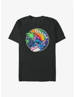Budget ✨ Disney Lilo & Stitch Ohana Rainbow Redux T-Shirt 🔔