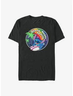 Cheap ⌛ Disney Lilo & Stitch Rainbow Ohana Means Family T-Shirt 😍
