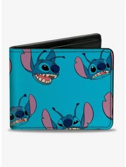 New 😍 Disney Lilo & Stitch Stitch Scattered Bifold Wallet 🔔