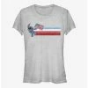 Cheapest 👏 Disney Lilo & Stitch Flag Stitch 👧 Girls T-Shirt 👍 -lilo and stitch shop 16167970 hi