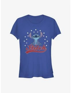 Cheapest 🛒 Disney Lilo & Stitch America 👧 Girls T-Shirt 🎉