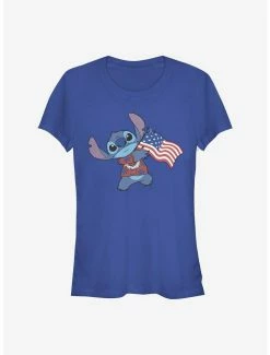 Budget 🎁 Disney Lilo & Stitch Tropical Stitch Flag 👧 Girls T-Shirt 🧨 -lilo and stitch shop 16167991 hi