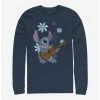 Discount 🤩 Disney Lilo & Stitch Flowers Long-Sleeve T-Shirt ✨ -lilo and stitch shop 16586905 hi