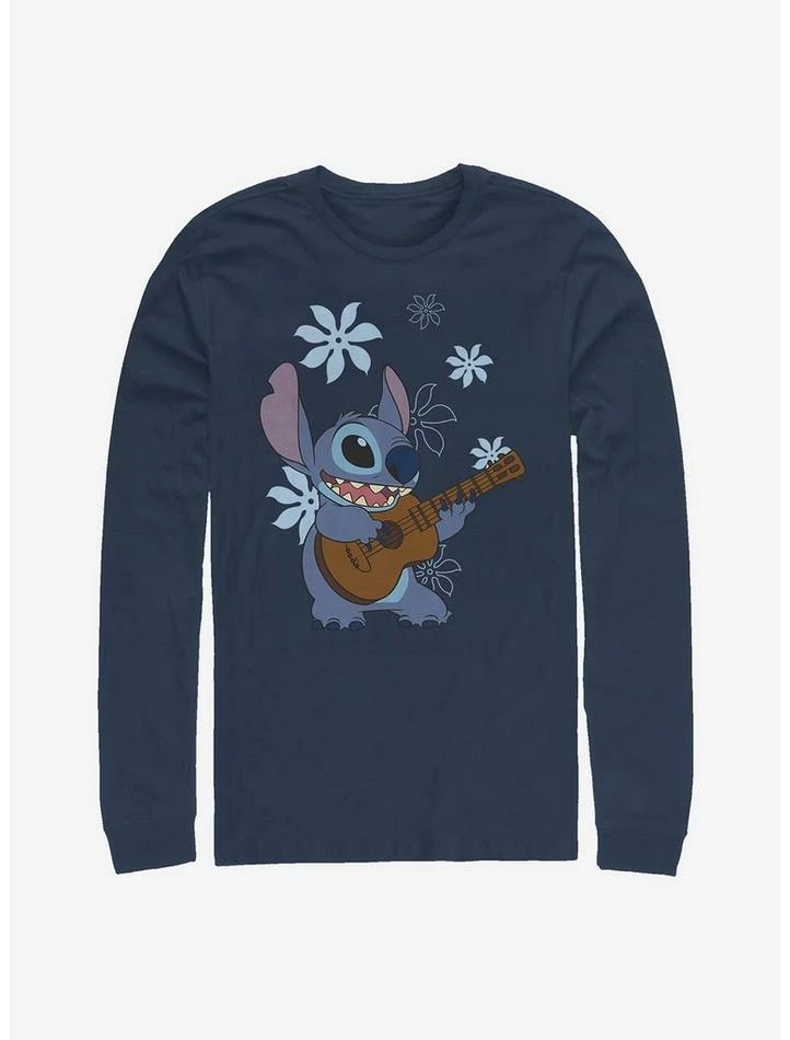 Discount 🤩 Disney Lilo & Stitch Flowers Long-Sleeve T-Shirt ✨ 3 Discount 🤩 Disney Lilo & Stitch Flowers Long-Sleeve T-Shirt ✨