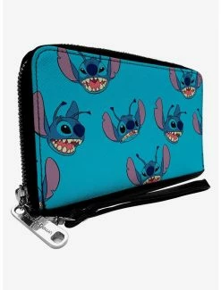 Flash Sale 💯 Disney Lilo & Stitch Stitch Toss Print Zip Around Wallet ❤️
