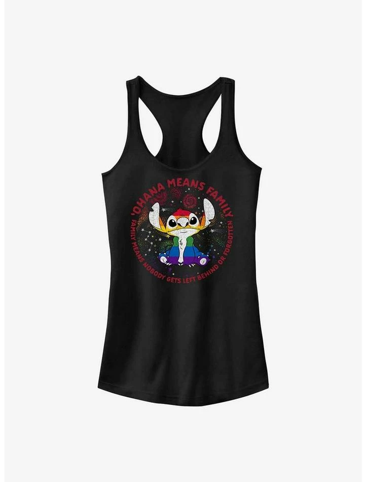 Wholesale 🎁 Disney Lilo And Stitch Ohana Means Family Rainbow Pride 👧 Girls Tank 💯 3 Wholesale 🎁 Disney Lilo And Stitch Ohana Means Family Rainbow Pride 👧 Girls Tank 💯