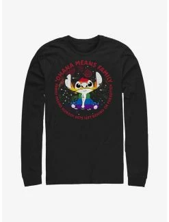Top 10 🔥 Disney Lilo And Stitch Ohana Means Family Rainbow Pride Long-Sleeve T-Shirt 💯