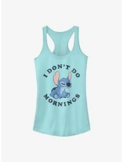 Outlet 🌟 Disney Lilo And Stitch I Dont Do Mornings 👧 Girls Tank 🧨