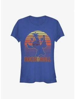 Deals 🔥 Disney Lilo And Stitch Sunset Rock And Roll 👧 Girls T-Shirt 🎁