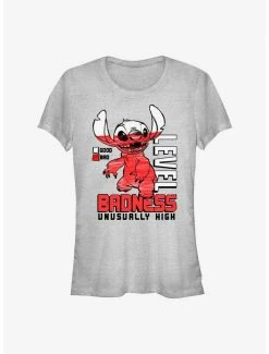 Promo 🥰 Disney Lilo & Stitch Badness Level 👧 Girls T-Shirt 🛒
