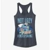 Discount 🎁 Disney Lilo & Stitch Not Lazy Energy Saving 👧 Girls Tank 🎉 -lilo and stitch shop 17273033 hi
