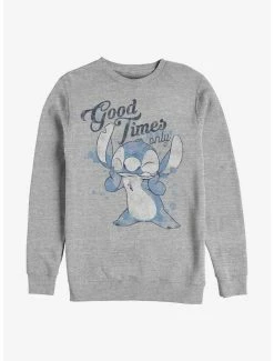 Best reviews of ✔️ Disney Lilo & Stitch Good Times Only Crew Sweatshirt 🌟