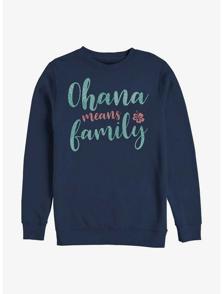 Buy ✨ Disney Lilo & Stitch Ohana Script Crew Sweatshirt ❤️ 3 Buy ✨ Disney Lilo & Stitch Ohana Script Crew Sweatshirt ❤️