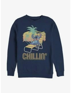 Brand new ✨ Disney Lilo & Stitch Stitch Chillin Crew Sweatshirt ⌛