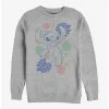 Outlet ⭐ Disney Lilo & Stitch Tropical Stitch Crew Sweatshirt 🤩