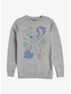 Outlet ⭐ Disney Lilo & Stitch Tropical Stitch Crew Sweatshirt 🤩