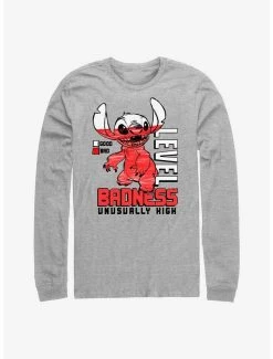 Cheap 😍 Disney Lilo & Stitch Badness Level Long-Sleeve T-Shirt 🛒