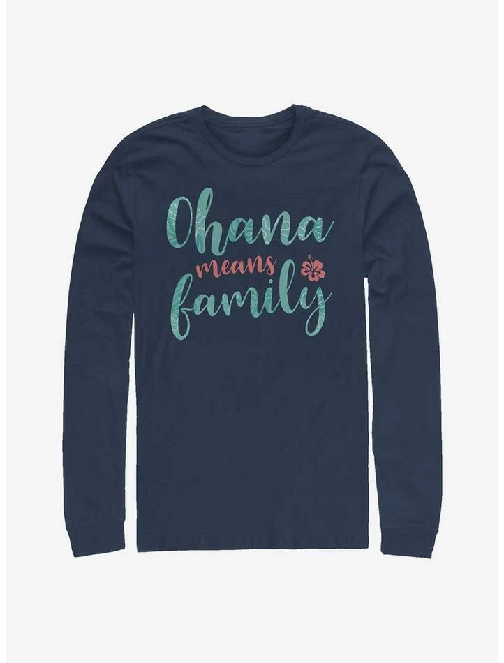 Wholesale 😍 Disney Lilo & Stitch Ohana Script Long-Sleeve T-Shirt ✔️ 3 Wholesale 😍 Disney Lilo & Stitch Ohana Script Long-Sleeve T-Shirt ✔️