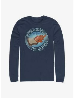 Best Sale 🔔 Disney Lilo & Stitch Pudge Controls The Weather Long-Sleeve T-Shirt ⌛