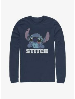Budget 🧨 Disney Lilo & Stitch Tongue Out Long-Sleeve T-Shirt 😍