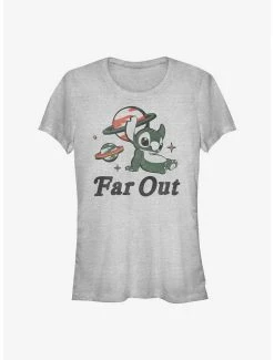 Best Sale ⭐ Disney Lilo & Stitch Far Out Stitch 👧 Girls T-Shirt 😀