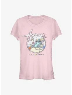 Flash Sale ❤️ Disney Lilo & Stitch Hawaii Local Favorite 👧 Girls T-Shirt 🎉 -lilo and stitch shop 17273991 hi