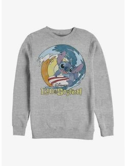 Top 10 🎉 Disney Lilo & Stitch Catch A Wave Crew Sweatshirt 🧨