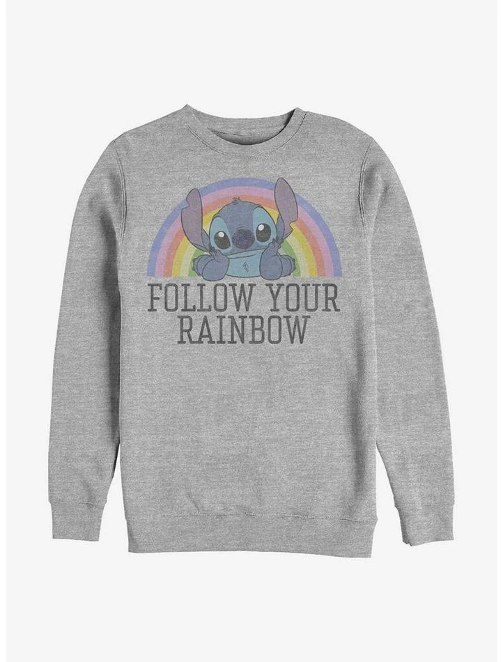New ๐ Disney Lilo & Stitch Follow Your Rainbow Crew Sweatshirt โญ 3 New ๐ Disney Lilo & Stitch Follow Your Rainbow Crew Sweatshirt โญ