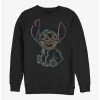 Budget 🧨 Disney Lilo & Stitch Neon Stitch Crew Sweatshirt 👍 -lilo and stitch shop 17274149 hi