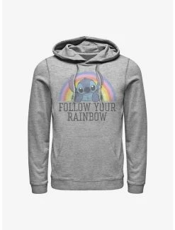 Brand new 🧨 Disney Lilo & Stitch Follow Your Rainbow Hoodie 😀