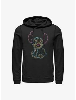 Best Pirce 🤩 Disney Lilo & Stitch Neon Stitch Hoodie 💯