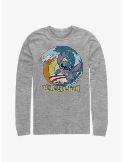 Best Pirce 🎁 Disney Lilo & Stitch Catch A Wave Long-Sleeve T-Shirt 🔥