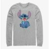 Best Pirce ⭐ Disney Lilo & Stitch Happy Stitch Long-Sleeve T-Shirt 💯 -lilo and stitch shop 17274344 hi