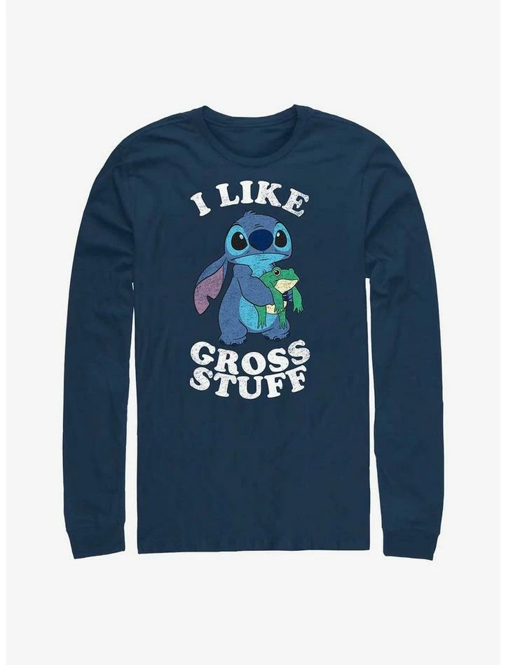 Hot Sale ๐ Disney Lilo & Stitch I Like Gross Stuff Stitch Long-Sleeve T-Shirt โจ 3 Hot Sale ๐ Disney Lilo & Stitch I Like Gross Stuff Stitch Long-Sleeve T-Shirt โจ